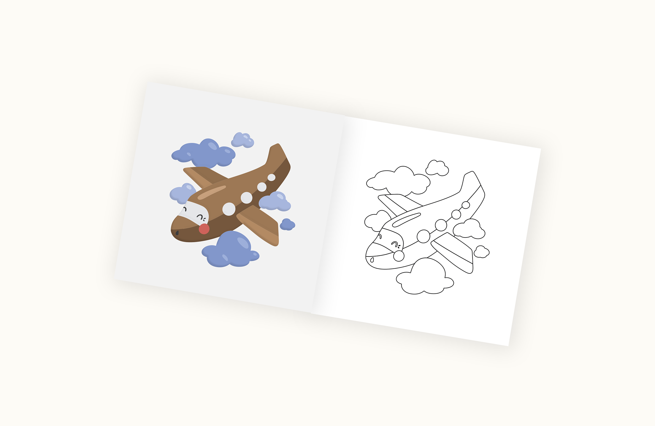 Coloring page Means of transport