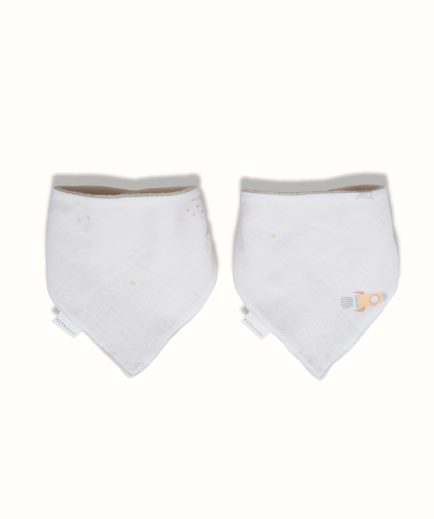 Children's scarves with UNIVERSE snap, 2 pcs