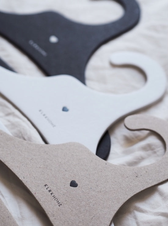Children's hangers natural HEARTS, 5 pcs