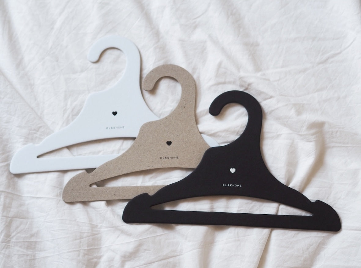 Children's hangers natural HEARTS, 5 pcs