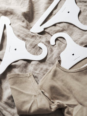 Children's hangers white HEARTS, 5 pcs