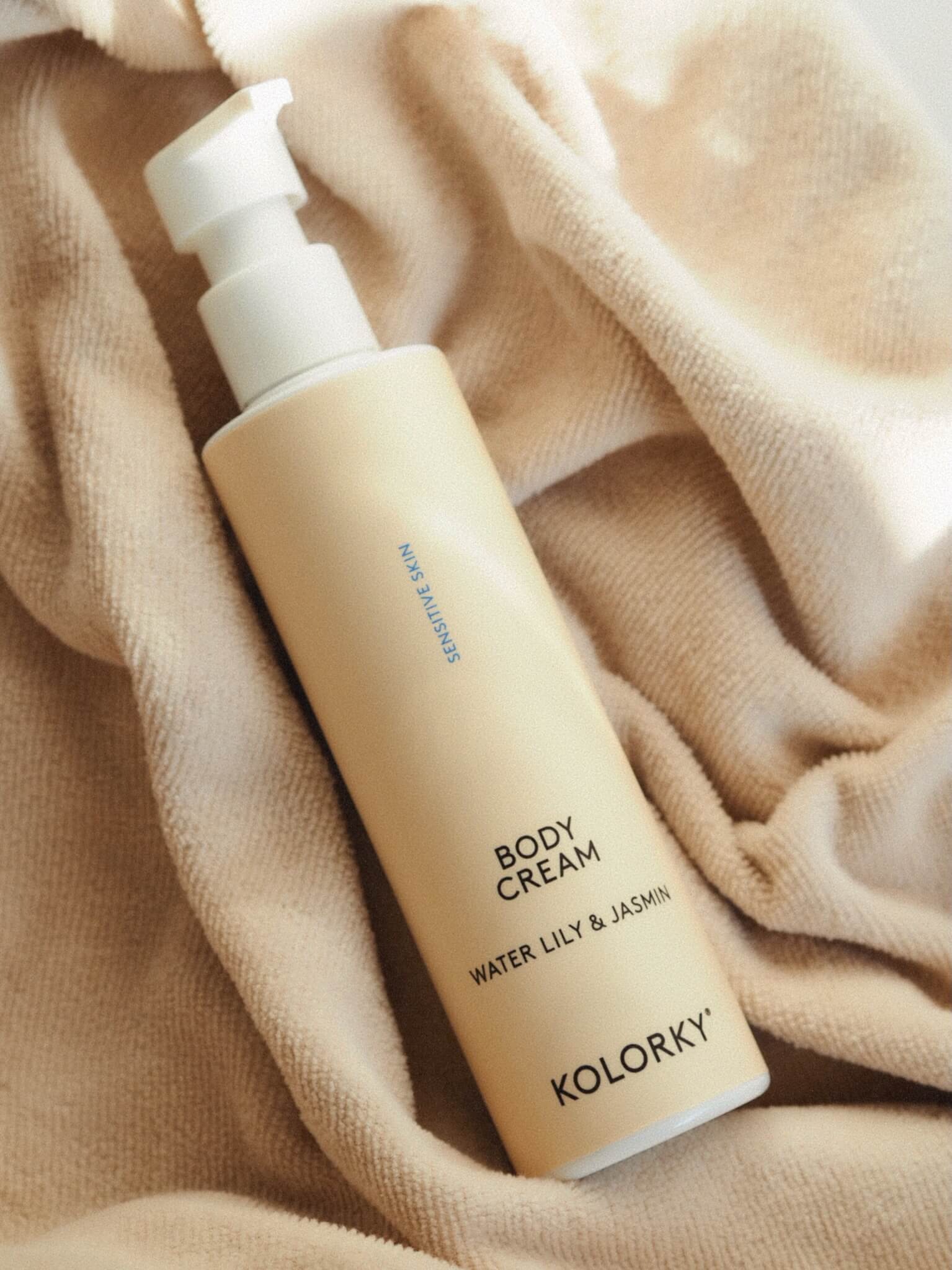 Cremă de corp sensibilă, apă de crin și iasomie, 190 ml