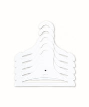 Children's hangers white HEARTS, 5 pcs