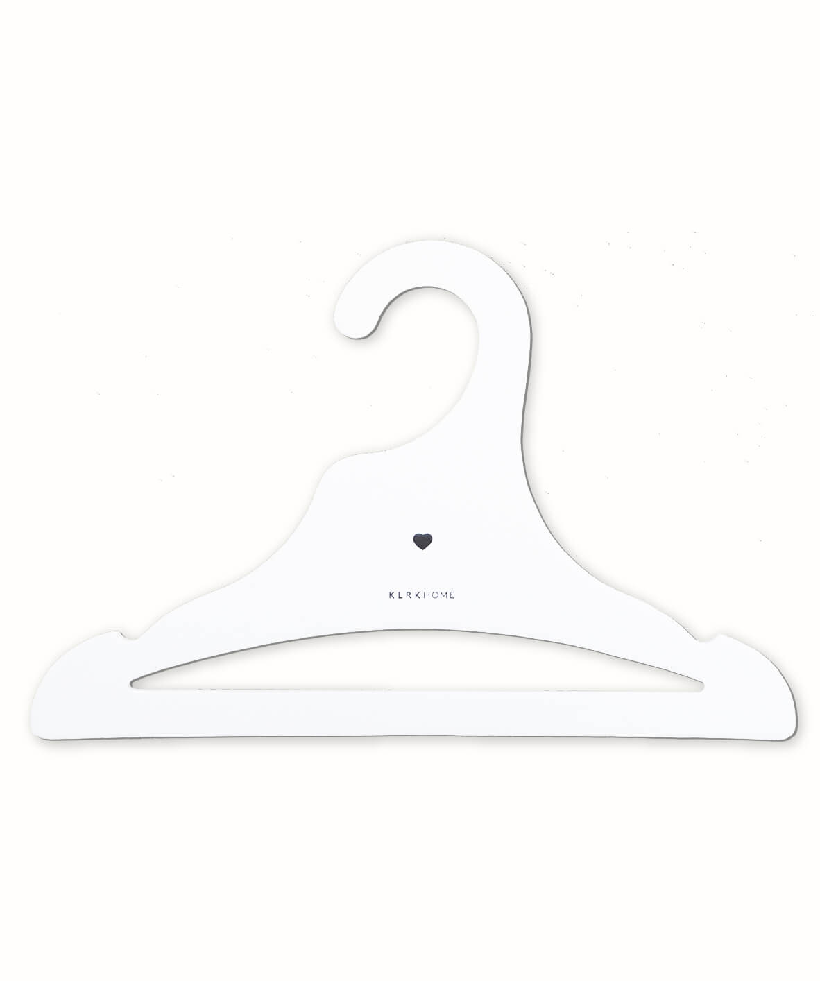Children's hangers white HEARTS, 5 pcs