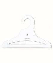 Children's hangers white HEARTS, 5 pcs